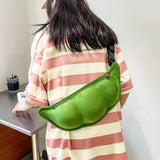 Personality Creative Edamame Shape Ladies Messenger Bag