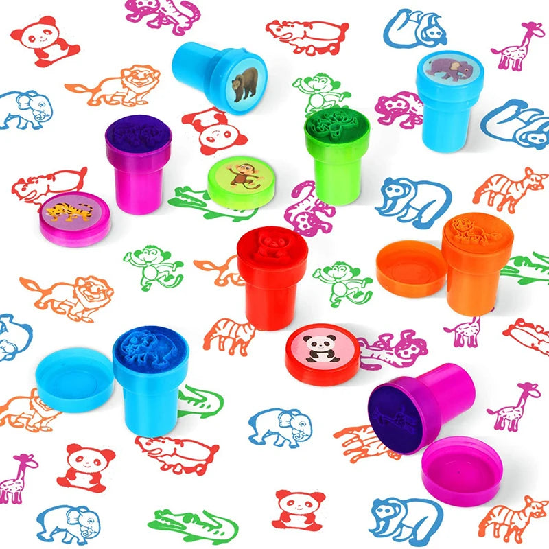 Assorted Stamps for Kids Self-Ink Teacher Stamps Party Favor