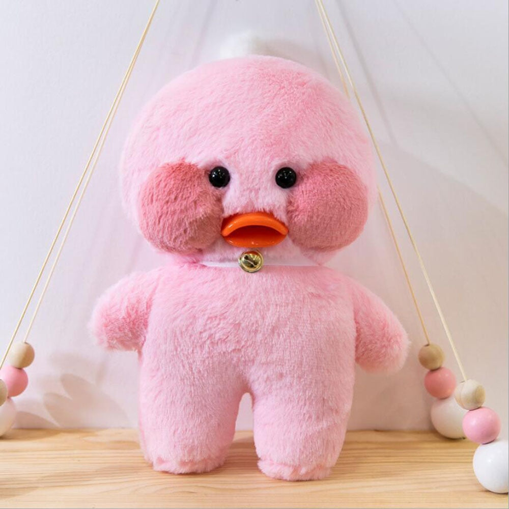 HIKOOO 30cm Duck Accessories Lalafanfan Plush Toys Kawaii Clothes Ducks  Doll Soft Animal Paper Duck Hug Clothes Separately Girls Gifts (Color :  PJ24) : : Toys & Games