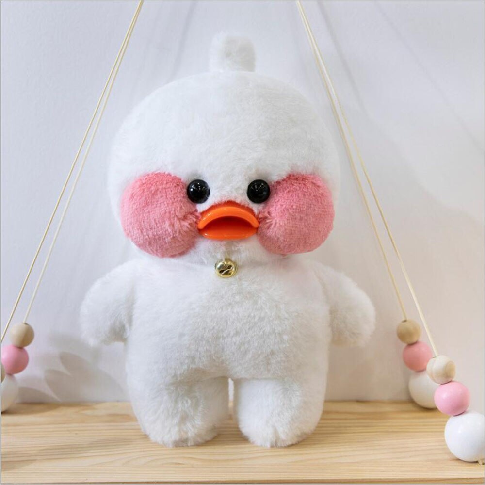 HIKOOO 30cm Duck Accessories Lalafanfan Plush Toys Kawaii Clothes Ducks  Doll Soft Animal Paper Duck Hug Clothes Separately Girls Gifts (Color :  PJ24) : : Toys & Games