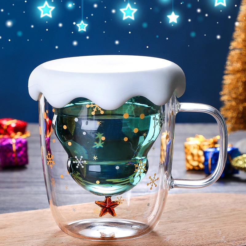 Christmas Tree Cup Heat Resistant Tumbler Cups In Bulk Glass Cup Coffee Mug  Coffee Cup Tumblers Christmas Decoration Home Decor