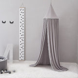 Cotton Mosquito Net for Kids Bed Curtain Canopy Round Crib Netting Tent