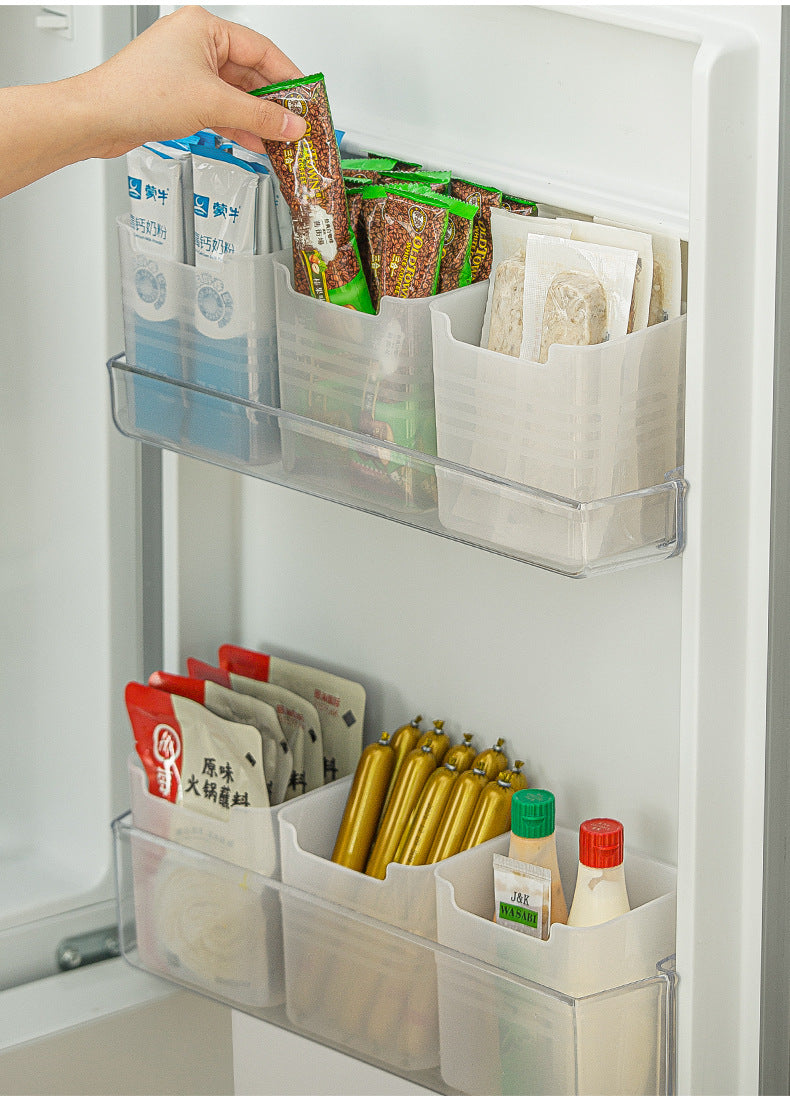 Refrigerator Storage Box With Lid Fridge Side Door Food Fresh