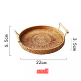 Hand-woven Rattan Wicker Basket