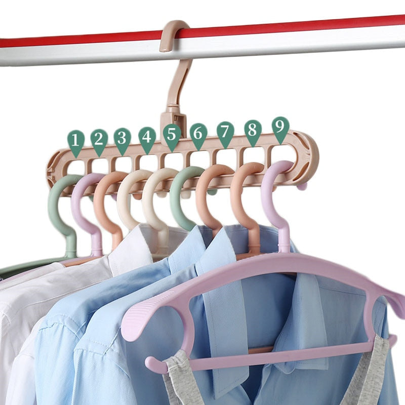 Magic Clothes Hangers Space Saving Hangers Closet Multi-Port Support  Clothing Hanger Organizer Hook Storage Hangers Drying Rack