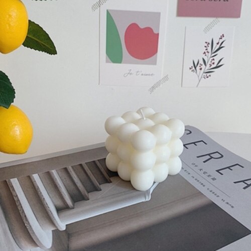 Square Bubble Candles for Relaxation ✓ - Axiom Home