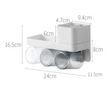 Wall-Mounted Toothbrush Holder Tooth Cup Set