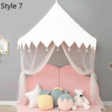 Teepee Tent for Kids Baby Girl Princess Canopy Bed Curtains Nursery Sofa Reading Corner Decor