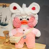 Lalafanfan CafeMimi Stuffed Animal Toys White Dress Duck Soft Plush Dolls For Kids