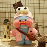 Lalafanfan CafeMimi Stuffed Animal Toys Blue Dress Duck - HeyHouse