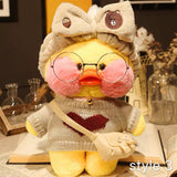 Cute LaLafanfan Cafe Duck Plush Toy Stuffed Soft Kawaii Duck Doll - HeyHouse