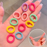 200PCS Women Girls Colorful Nylon Elastic Hair Bands