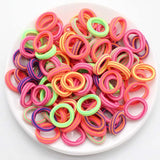 200PCS Women Girls Colorful Nylon Elastic Hair Bands