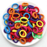 200PCS Women Girls Colorful Nylon Elastic Hair Bands