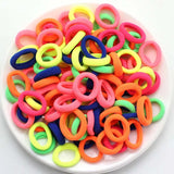 200PCS Women Girls Colorful Nylon Elastic Hair Bands