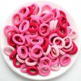 200PCS Women Girls Colorful Nylon Elastic Hair Bands