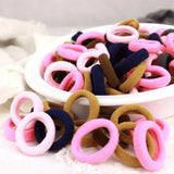 200PCS Women Girls Colorful Nylon Elastic Hair Bands