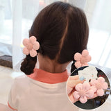 10pcs Colorful Flower Elastic Hair Rubber Bands