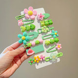 Candy Color Cartoon Bowknot Flower Hair Clips