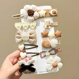 Candy Color Cartoon Bowknot Flower Hair Clips