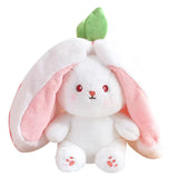 18cm Cosplay Strawberry Carrot Rabbit Plush Toy