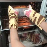 2pcs Cute Cat Paws Oven Mittens