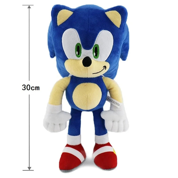 30CM High quality Sonic Plush Toy The Hedgehog Sonic Knuckles Tails