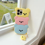 3D Color Bear Suitable For iPhone