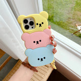 3D Color Bear Suitable For iPhone