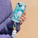 3D Kuromi Sanrio kitty Melody Cinnamoroll Cartoon Cover Phone Case For iPhone