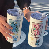480Ml Disney Mickey Minnie Mouse Thermal Cup with Straw