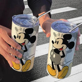 480Ml Disney Mickey Minnie Mouse Thermal Cup with Straw