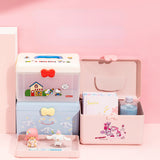 Household Medical Storage Box Kitty Desktop Portable Plastic Cosmetic Case