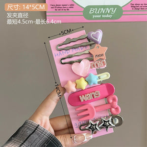 Girl Side Bangs Clip Sweet And Cool Dopamine Hair Clip