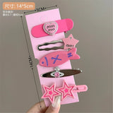 Girl Side Bangs Clip Sweet And Cool Dopamine Hair Clip