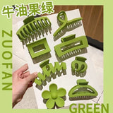 8PCS/SET Large Grabber Shark Clip Square Clip Female Color High Ponytail Grapple Gripper Strongly fixes hair