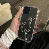 Aesthetics Stylish 3D Metal Bowknot Phone Case For iPhone