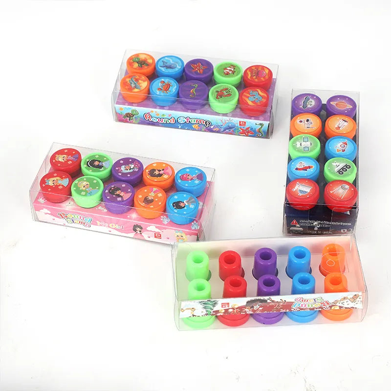Assorted Stamps for Kids Self-Ink Teacher Stamps Party Favor