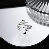 Fashion Geometric Handmade Irregular Strip Ring