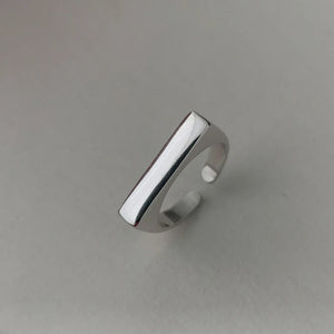 Flat Simple Finger Open Vintage Handmade Ring Allergy For Party Birthday Gift