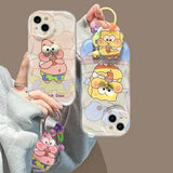 Big Eyes SpongeBob Cartoon TPU Soft Phone Case For iPhone