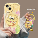 Big Eyes SpongeBob Cartoon TPU Soft Phone Case For iPhone