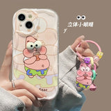 Big Eyes SpongeBob Cartoon TPU Soft Phone Case For iPhone