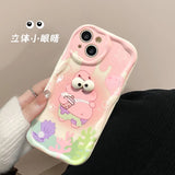 Big Eyes SpongeBob Cartoon TPU Soft Phone Case For iPhone