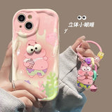 Big Eyes SpongeBob Cartoon TPU Soft Phone Case For iPhone