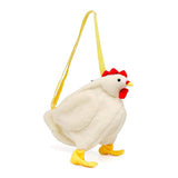 Chickens Shape Bag Zipper Crossbody Purse for Women