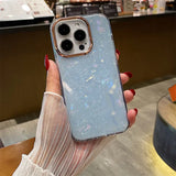 Colorful fritillaria glitter clear shockproof Phone case for iphone 11 13 15 Pro 14 14pro 13Pro Max Camera lens Protective cover