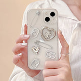 Cute 3D Love Heart  Star Spicy Girl Phone Case For iPhone