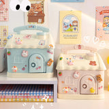 Cute Piggy Bank Anime Cartoon  Square Money Boxes