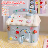 Cute Piggy Bank Anime Cartoon  Square Money Boxes